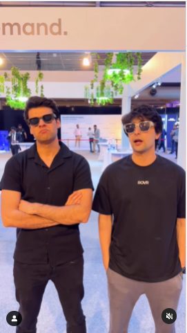 Two creators at the Santa Fe launch event